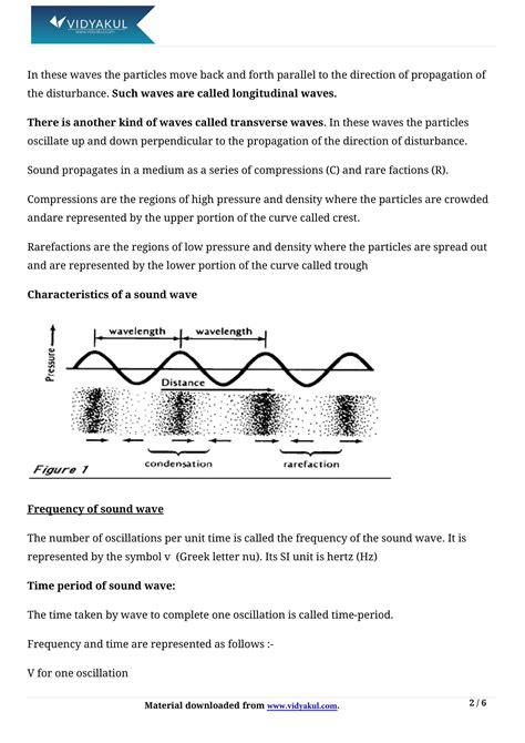 Class Th Science Sound Ncert Notes Cbse