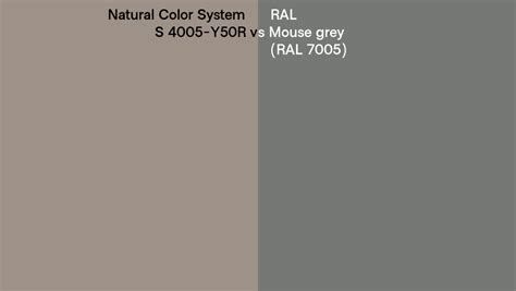 Natural Color System S 4005 Y50r Vs Ral Mouse Grey Ral 7005 Side By