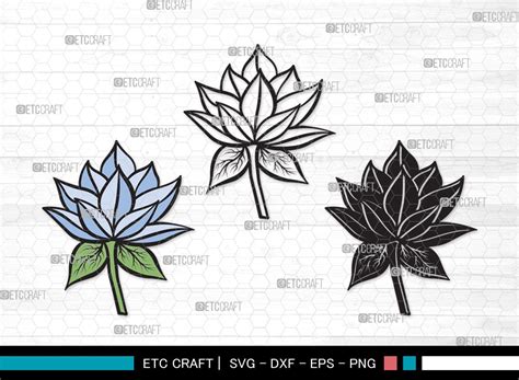 Lotus Flower Svg Cut Files Lotus Flower Svg Floral Svg Lotus Flower Clipart So Fontsy