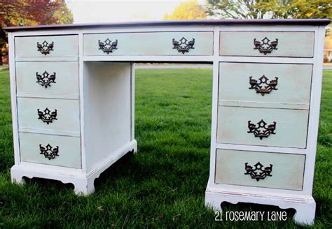 21 Rosemary Lane Chalk Paint Desk Reveal Painted Desk Chalk Paint Desk Chalk Paint