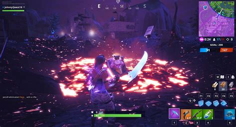 Watch Fortnite S Volcano Destroy Tilted Towers After A Bizarre Unvaulting Live Event