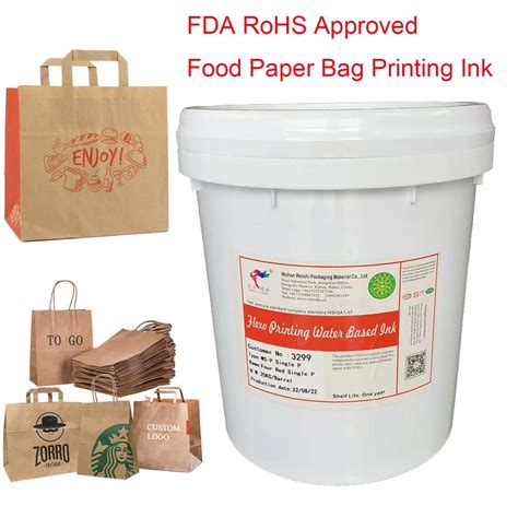 Flexo Printing Water Based Colored Food Paper Printing Ink Food Paper