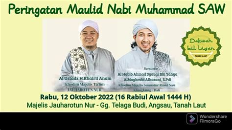 Peringatan Maulid Nabi H Majelis Jauharotun Nur Angsau