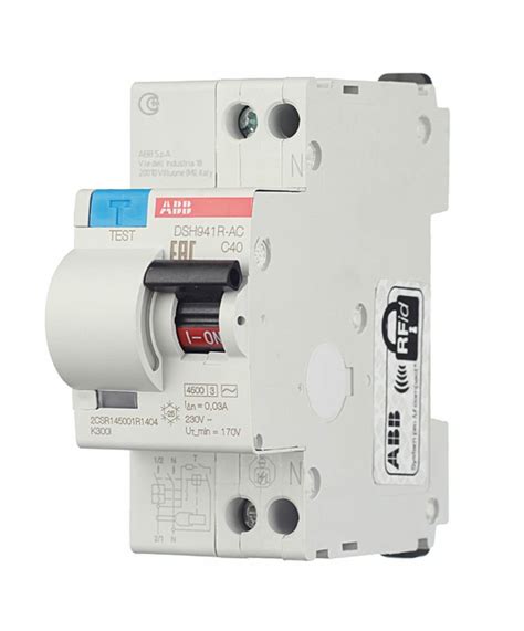 Дифференциальный автомат ABB DS941/DSH941R 2П 30 мА C 4,5 кА AC ...
