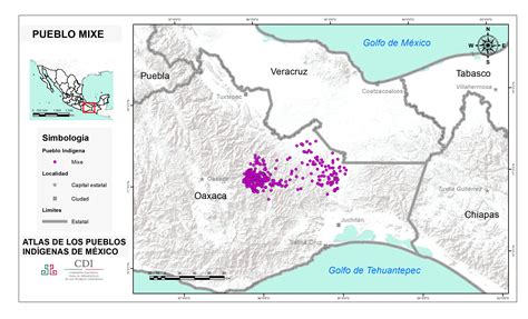 Mixes Ubicación Atlas De Los Pueblos Indígenas De México Inpi