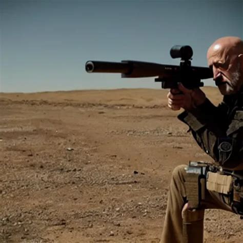 Film Still Of Mike Ehrmantraut In American Sniper Stable Diffusion