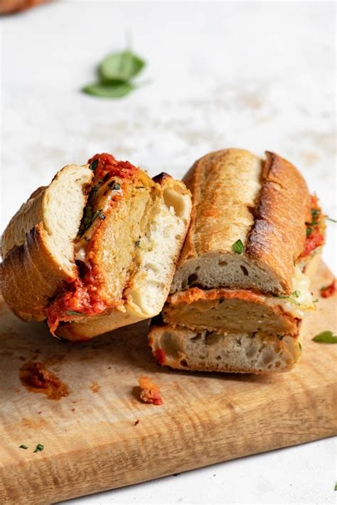 Vegan Chicken Parmesan Sandwiches • The Curious Chickpea