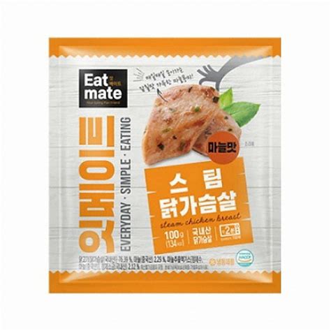 푸드나무 잇메이트 스팀 닭가슴살 마늘맛 100g 6개 에누리 가격비교