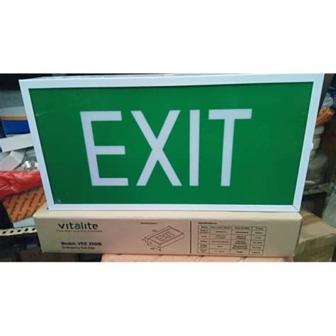 Jual Lampu Emergency Exit Vitalite OUTBOW Emergency Exit Light