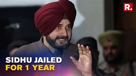 Congress Leader Navjot Singh Sidhu Gets 1 Year Jail Term In Road Rage