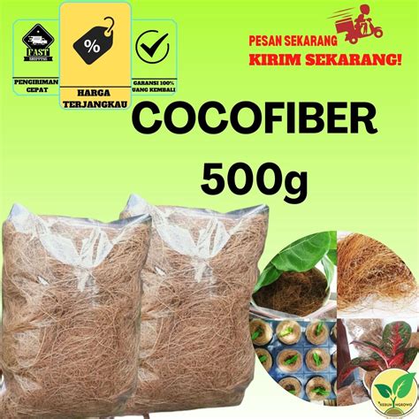 Jual Coco Fiber 500gr Dan 1Liter Media Tanam Anggrek Cocofiber Serat