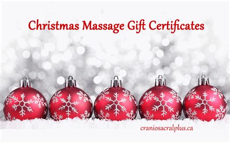 Christmas Massage T Certificates