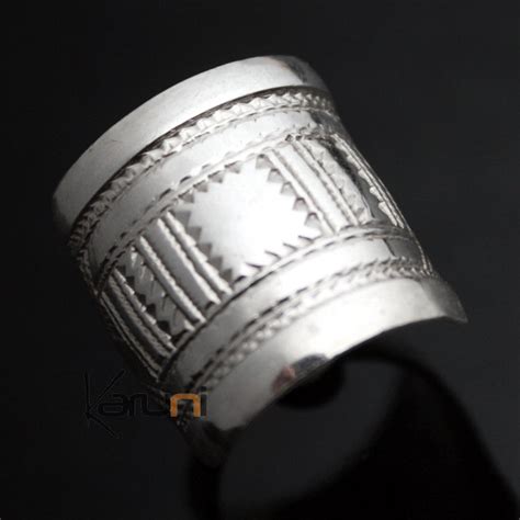 Bijoux Touareg Ethniques Bague Chevali Re En Argent Grav E Homme Femme