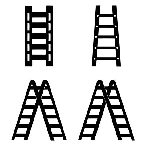 step ladder design  vector art  vecteezy
