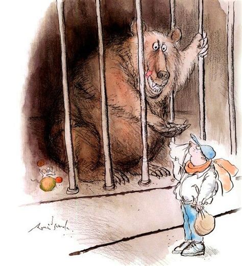 Pin By Naya Mauricio On Illustration Ronald Searle Bear Illustration