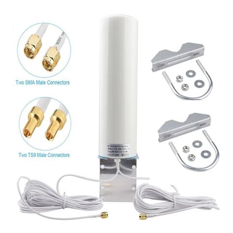 4g Lte 12dbi Smats9 Male Dual Connector Omni Directional Antenna