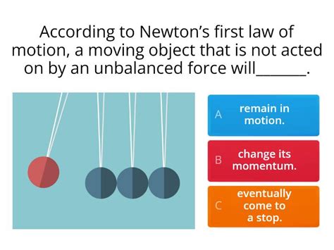 Newton S Law Of Motion Quiz