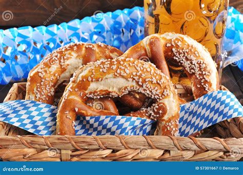 Bavarian Pretzels Stock Image Image Of Decoration Germany 57301667