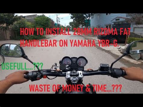 How To Install Fat Handle Bar On Ybr G Installation Guide Yamaha