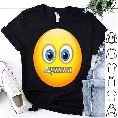 Zipper-Mouth Face Emoji Costume- halloween shirt, hoodie, sweater, longsleeve t-shirt