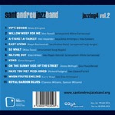 Sant Andreu Jazz Band Jazzing Volume Cd Dvd Blue Sounds