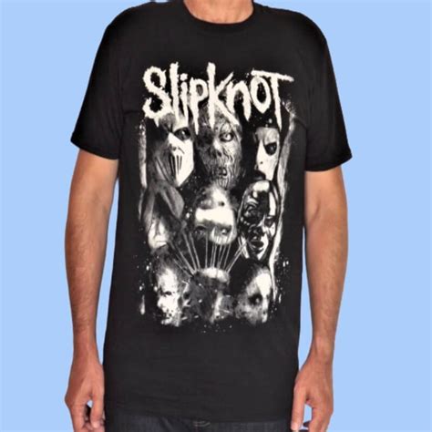 Camiseta Rock SLIPKNOT We Are Not Your Kind Mascarillas Blancas