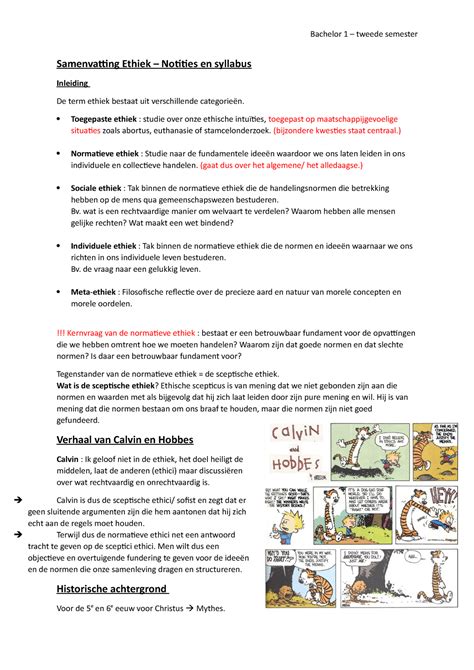 Samenvatting Ethiek Aristoteles Tot Locke Samenvatting Ethiek