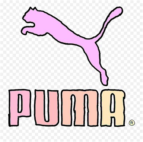 Puma Logo Bunt Rainbow Drawed Gemalt Clip Art Png Puma Logo Png