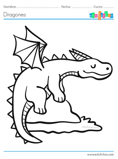 Dibujos De Dragones Para Colorear Descargar PDF Para Imprimir