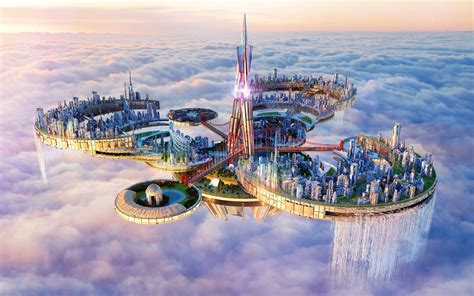 Floating City Wallpapers On Wallpaperdog