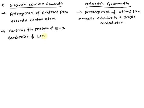 SOLVED Explain The Difference Between Electron Domain Geometry And