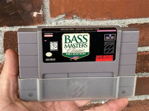 Super Nintendo SNES Bass Masters Classic Pro Edition Fishing Video