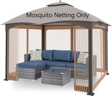 Amazon Olilawn Gazebo Universal Replacement Mosquito Netting