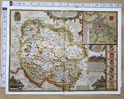 John Speed Herefordshire Antique Europe Maps Atlases For Sale EBay