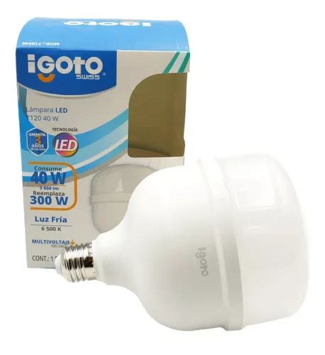 Foco Led 40w E27 Luz Fría F10540 Igoto 20 Piezas Envío gratis