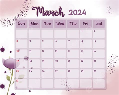 Kalender Bulan Maret 2024 Vektor Kalender Kalender 2024 58 OFF