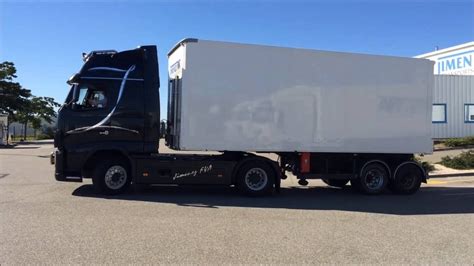 D Monstration Attelage Camion Bi Train B Double Interlink Trailer