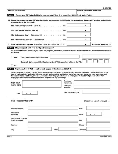 940 Form 2024 Where To Mail Mead Stesha