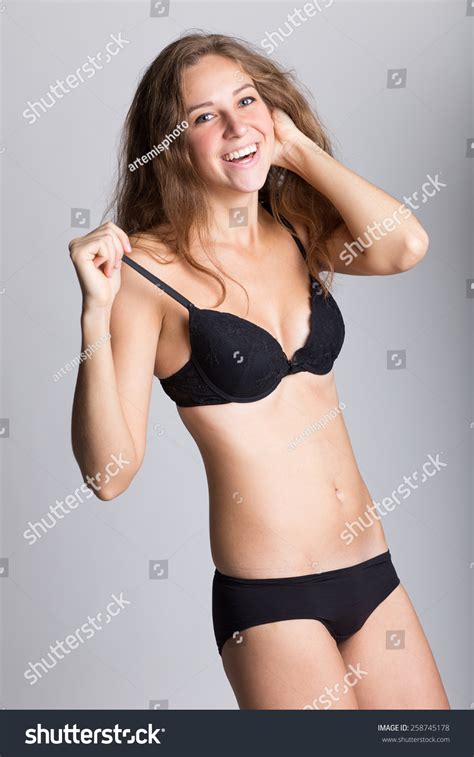 Portrait Fashion Model Wearing Lingerie Stock Photo 258745178 Shutterstock