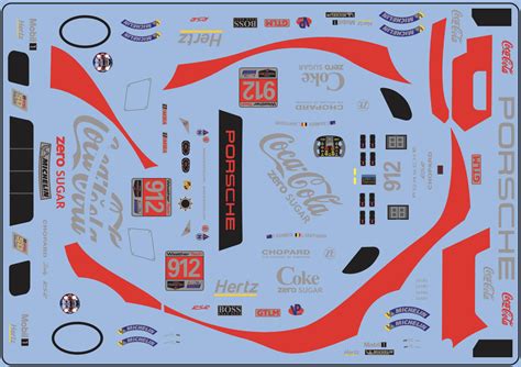 Decal Porsche 911 991 Rsr Imsa 911 Road America Coke Zero