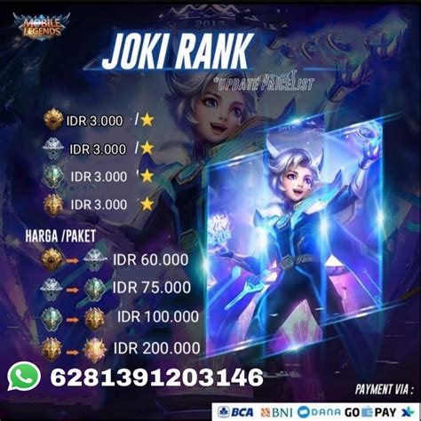 Jual Jasa Joki Mobile Legend Bang Bang Shopee Indonesia