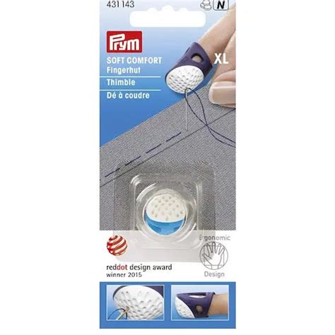 Prym Soft Comfort Thimble 3 Sizes Mad Moody Quilting Fabrics