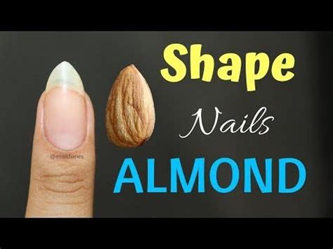 how to file almond shape nails