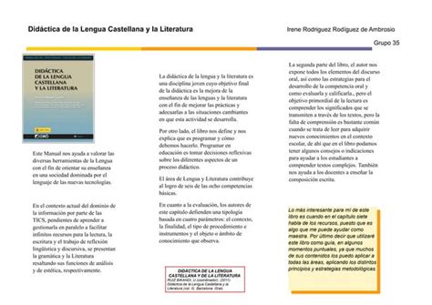 Did Ctica De La Lengua Castellana Y De La Literatura Ppt