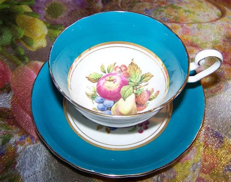 Windsor Fruit Tea Cup & Saucer Berries, Apple , Pear , Strawberries ...
