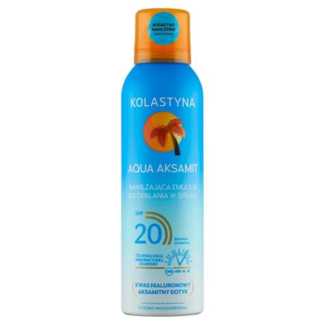 Kolastyna Aqua Aksamit Nawil Aj Ca Emulsja Do Opalania W Sprayu Spf