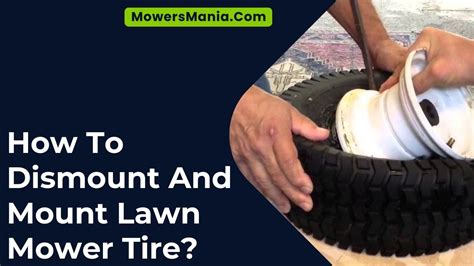 How To Dismount And Mount Lawn Mower Tire Mowersmania