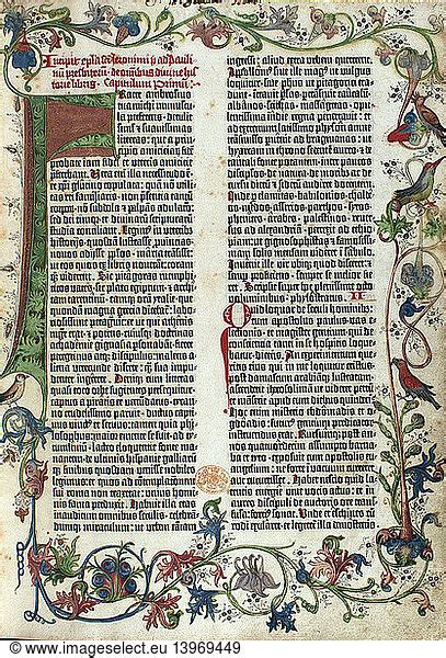 Page Of The Gutenberg Bible Page Of The Gutenberg Bible