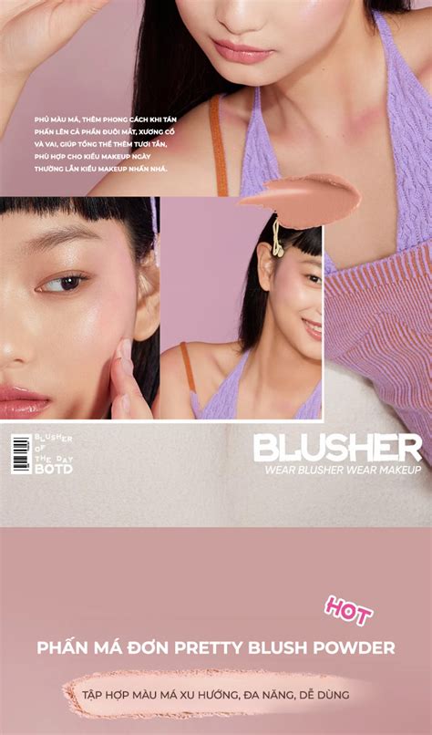 JUDYDOLL Phấn má hồng Judydoll Pretty Blush Powder Chất mịn Tự Nhiên Đa dạng màu hot g Shopee