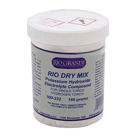 Rio 180g Dry Mix Potassium Hydroxide Electrolyte Compound For Single Torch Hydrogen Welding